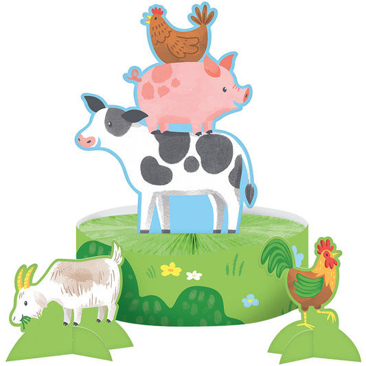 Farm Animals Honeycomb Centrepiece Set