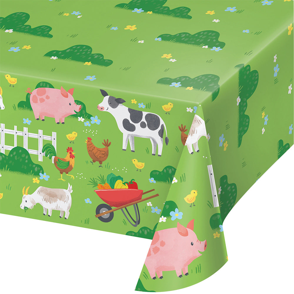 Farm Animals Paper Table Cover