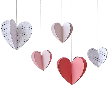 3D Hanging Heart Decorations
