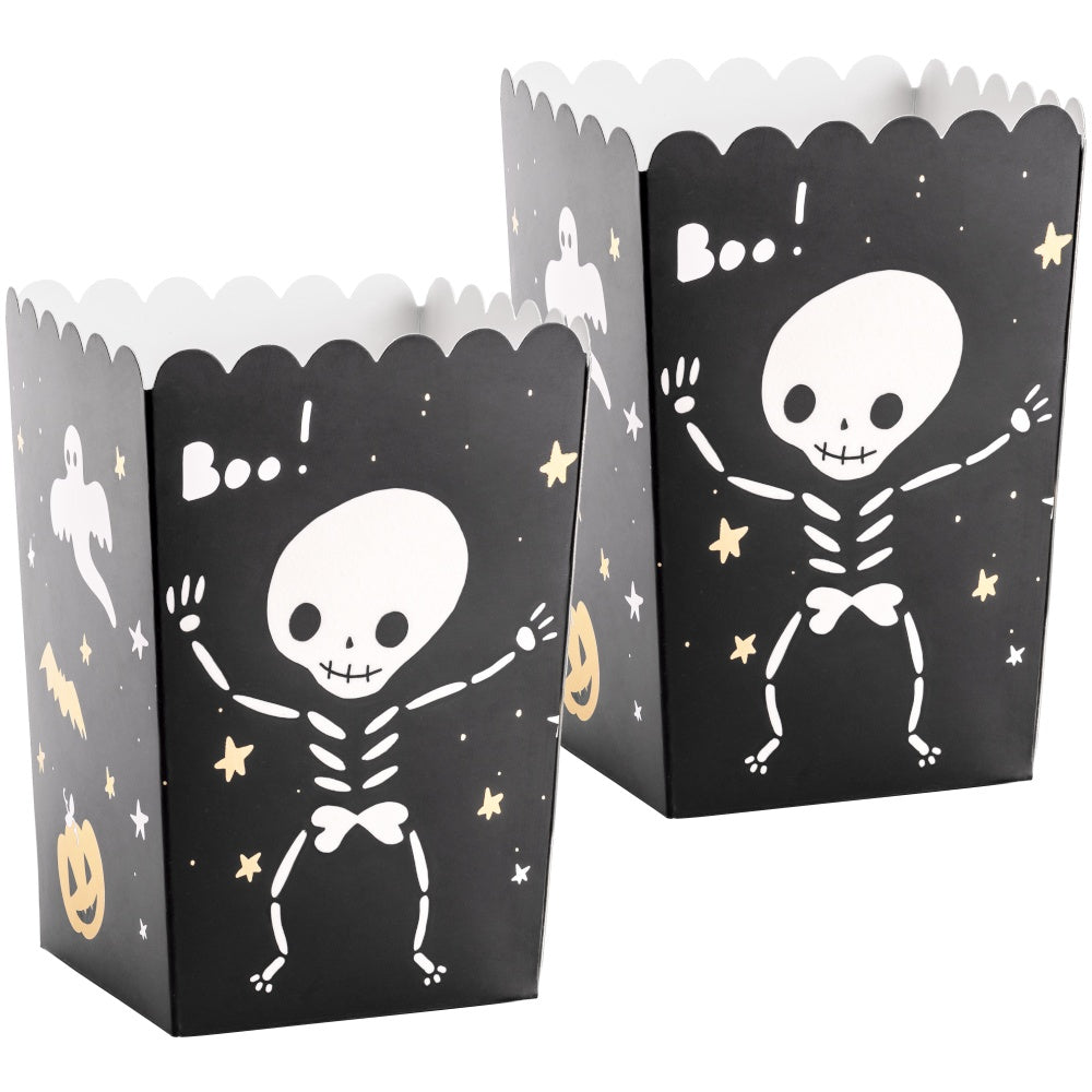 Black Halloween Popcorn Boxes