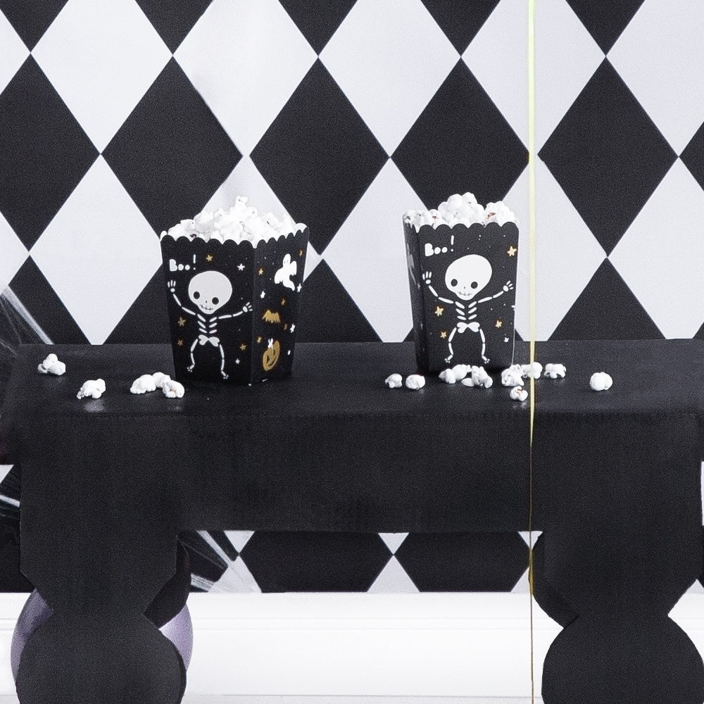 Black Halloween Popcorn Boxes