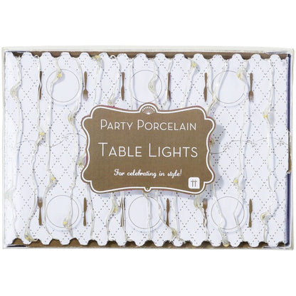 Party Porcelain Gold Table Lights