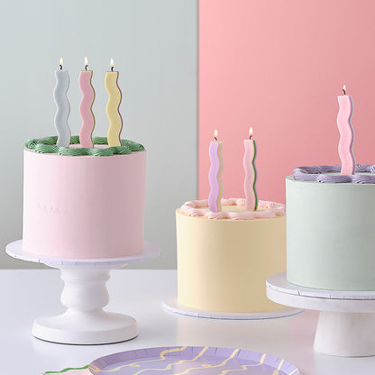 Pastel Wave Birthday Candles
