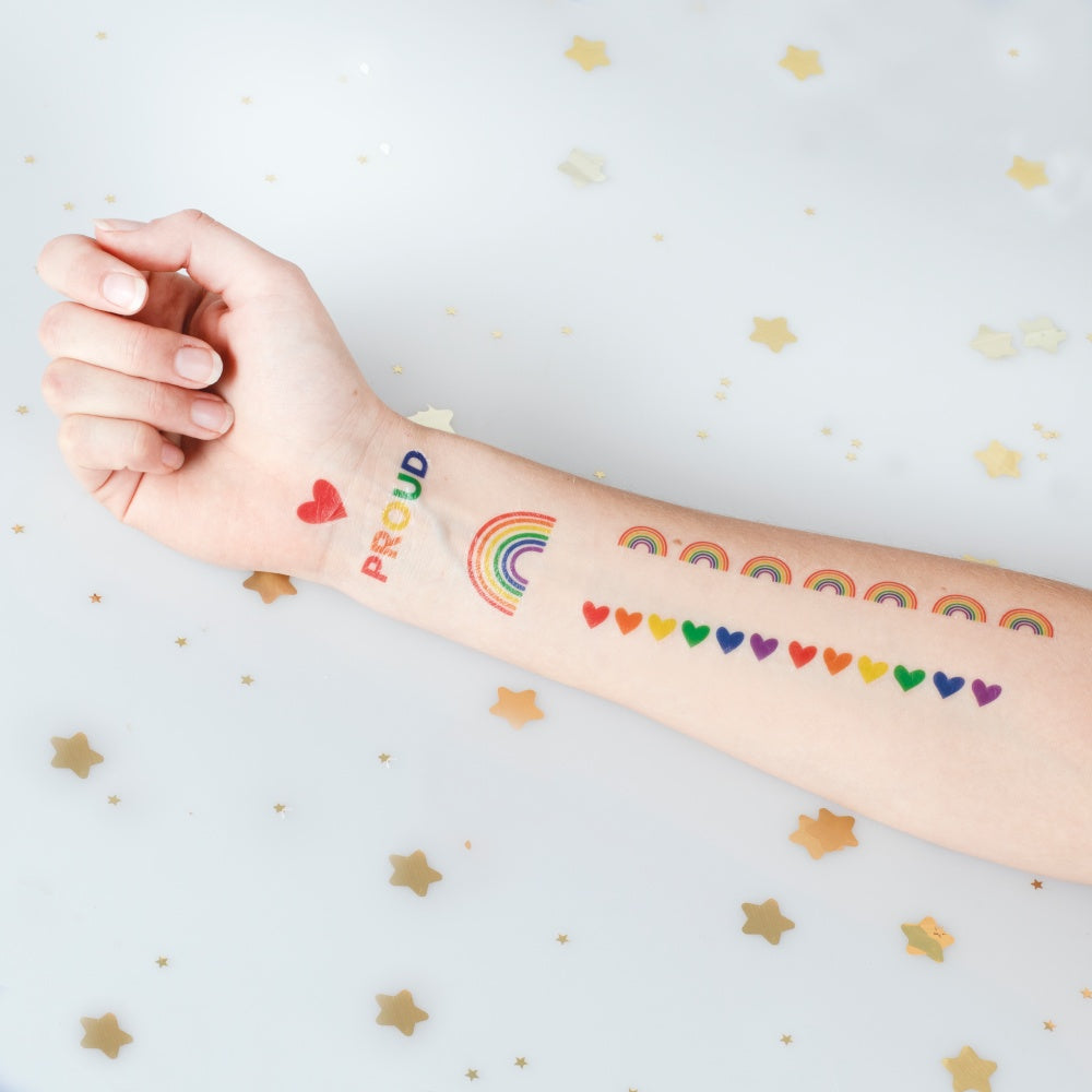 Rainbow Temporary Tattoos