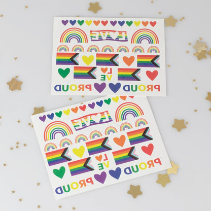 Rainbow Temporary Tattoos