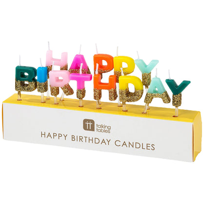 Birthday Brights Rainbow Happy Birthday Candles