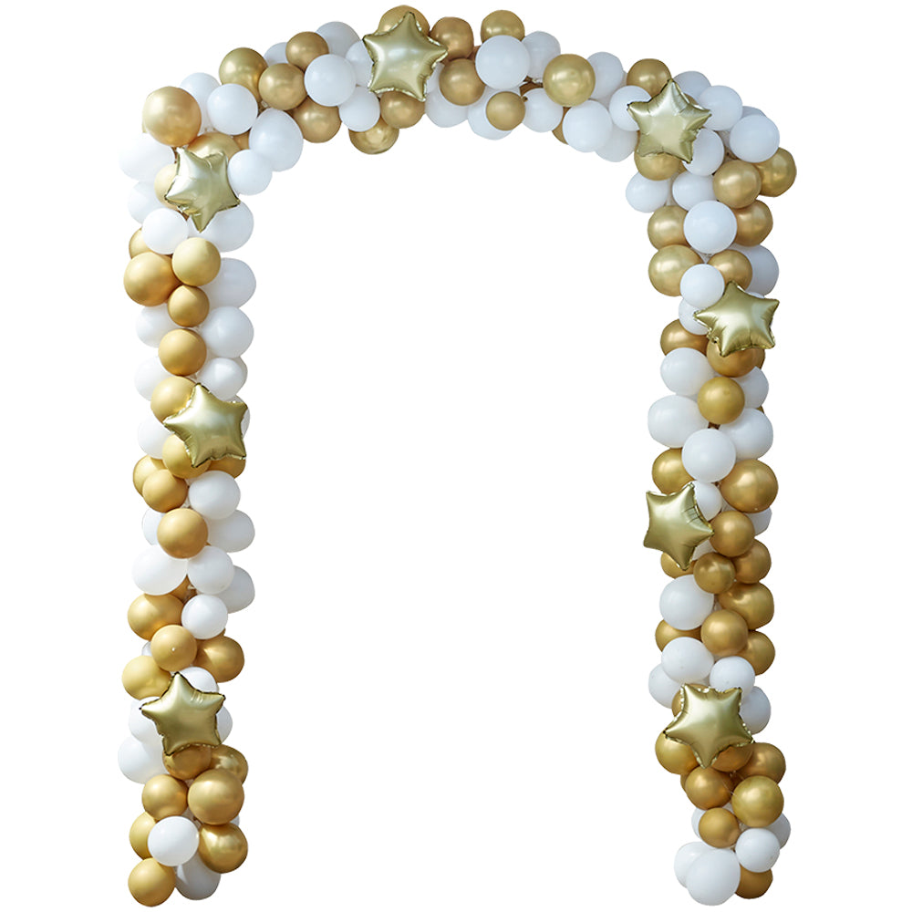 Gold Christmas Door Balloon Arch Kit