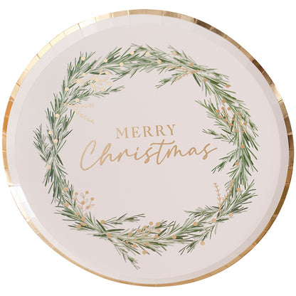 Merry Christmas Paper Plates