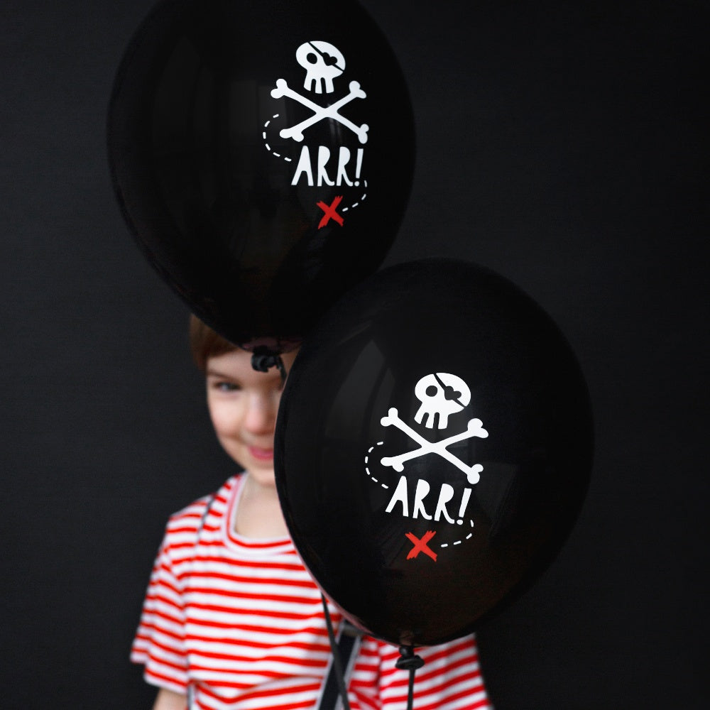 Black Pirates Party Balloons