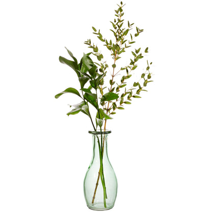 Recycled Glass Pale Green Bud Vase