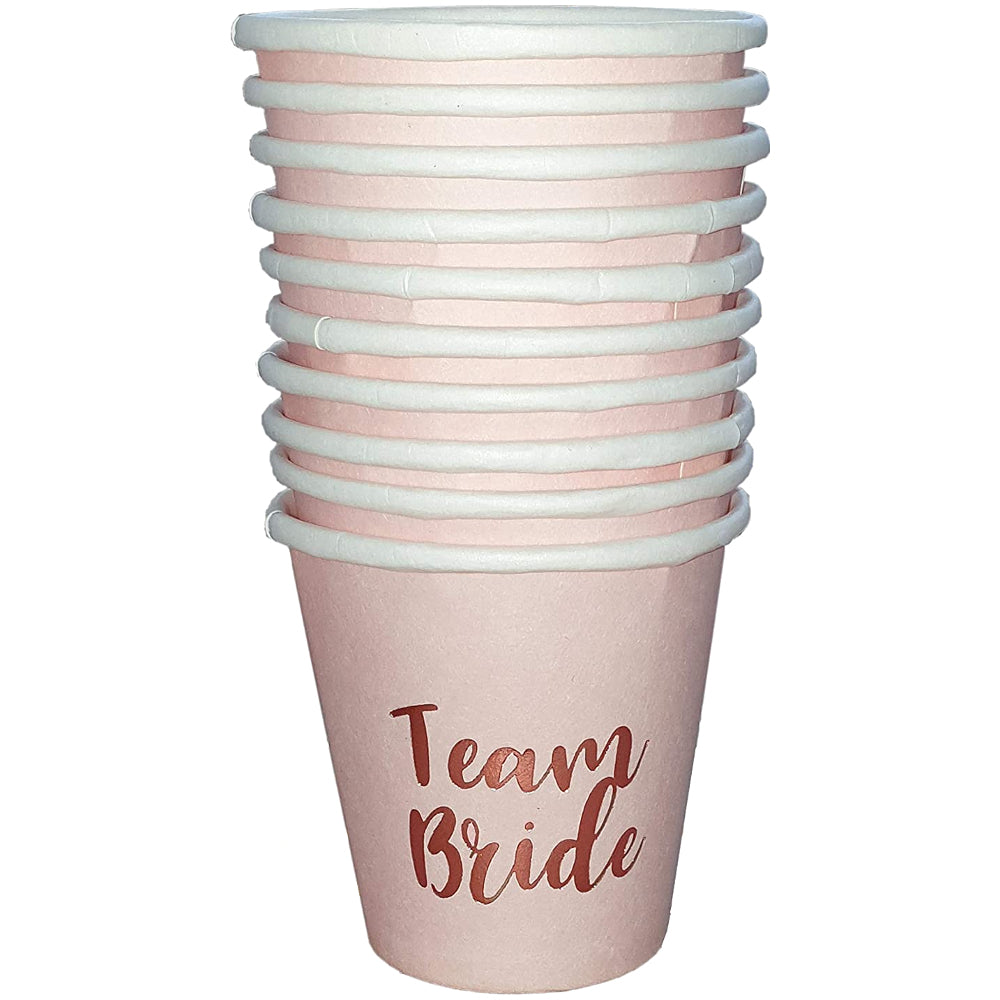 Rose Gold Team Bride Drinking Shot Cups