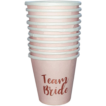 Rose Gold Team Bride Drinking Shot Cups