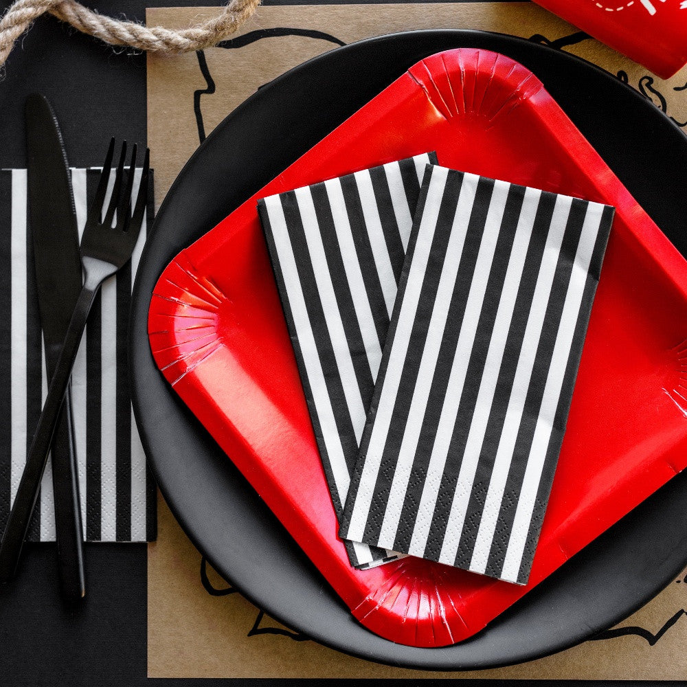 Black Stripes Napkins