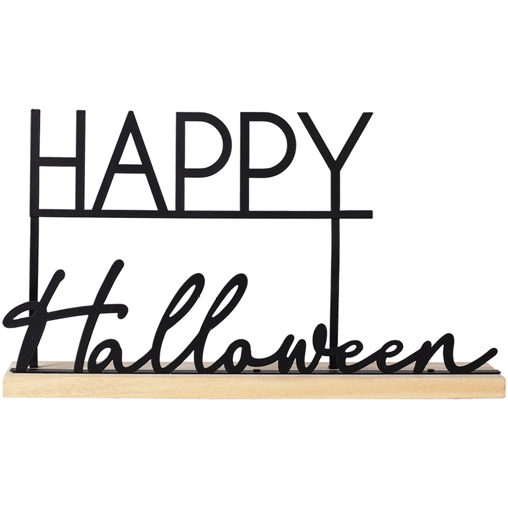 Metal Happy Halloween Sign