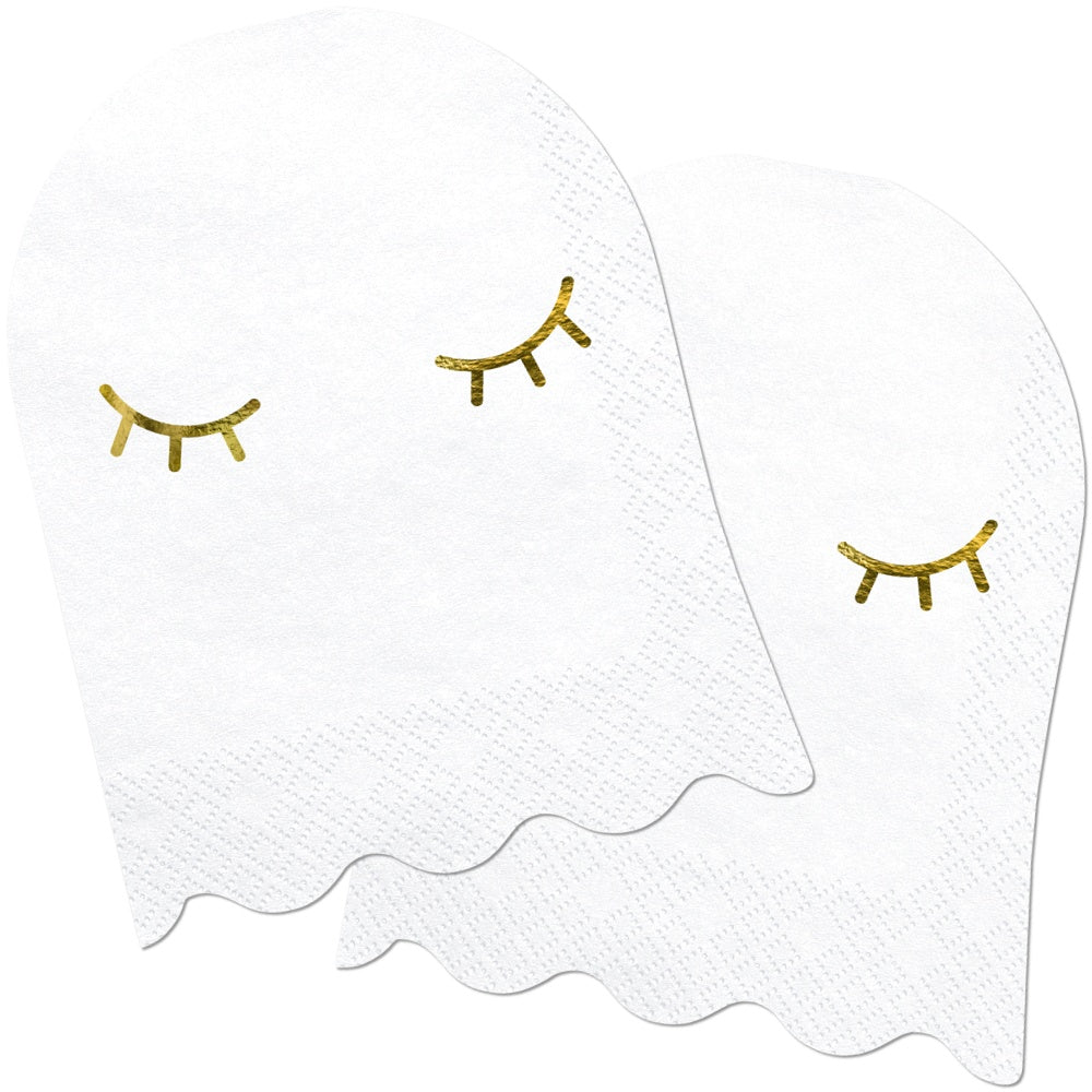 White Ghost Paper Napkins