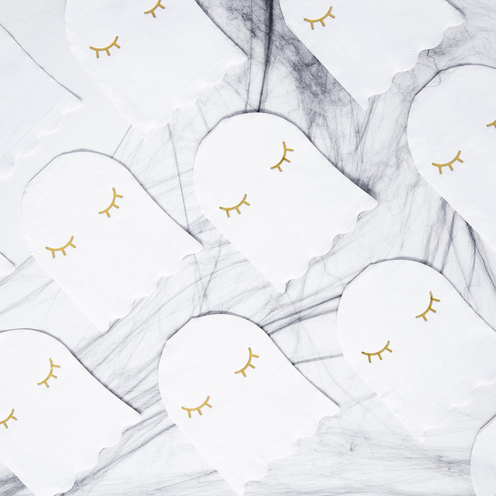 White Ghost Paper Napkins
