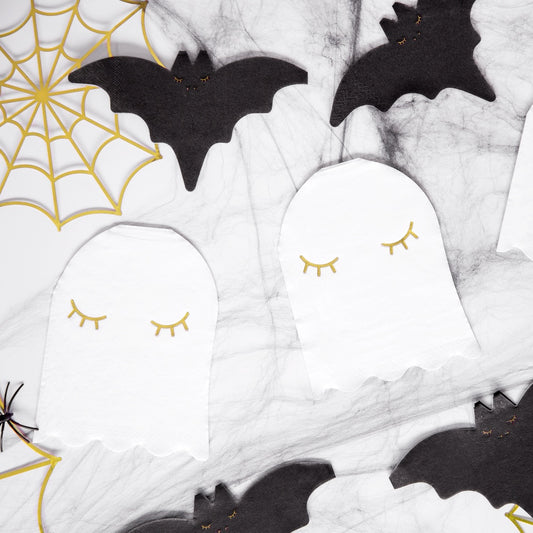 White Ghost Paper Napkins