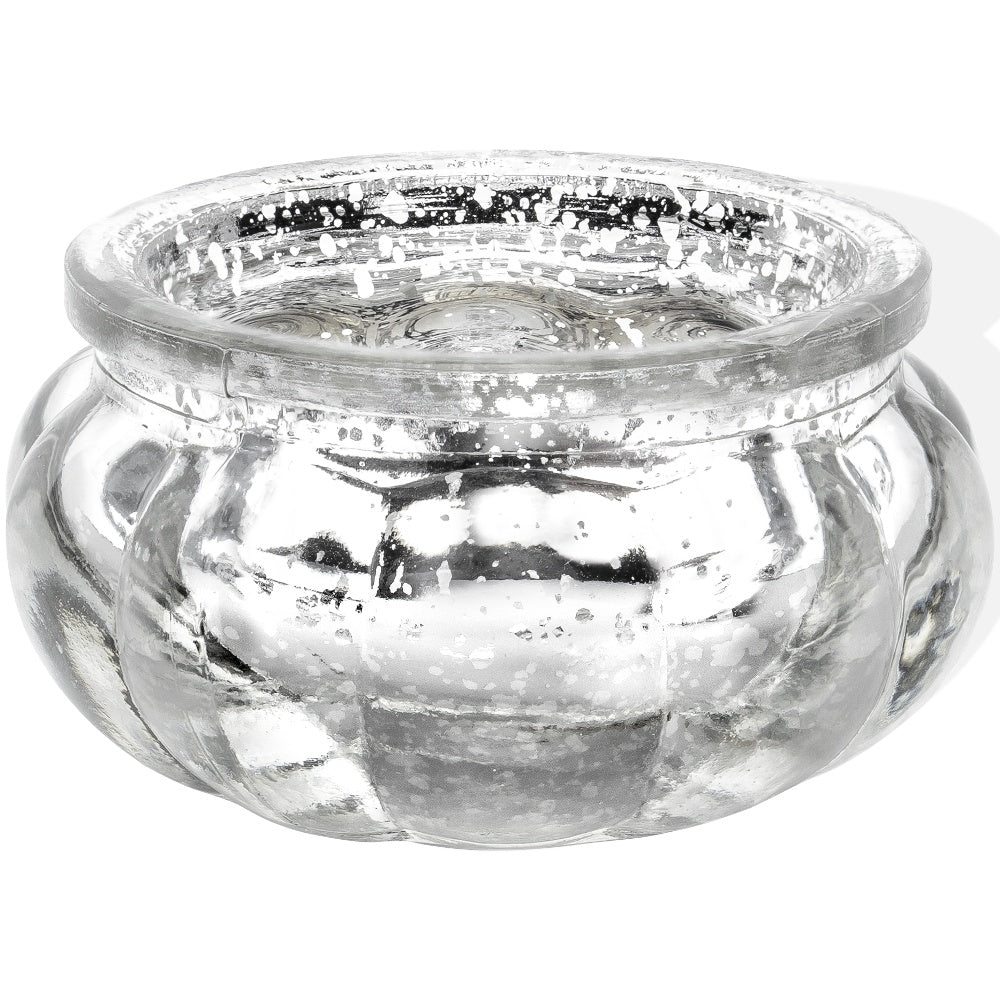 Silver Glass Candle Holder 3cm