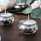 Silver Glass Candle Holder 3cm
