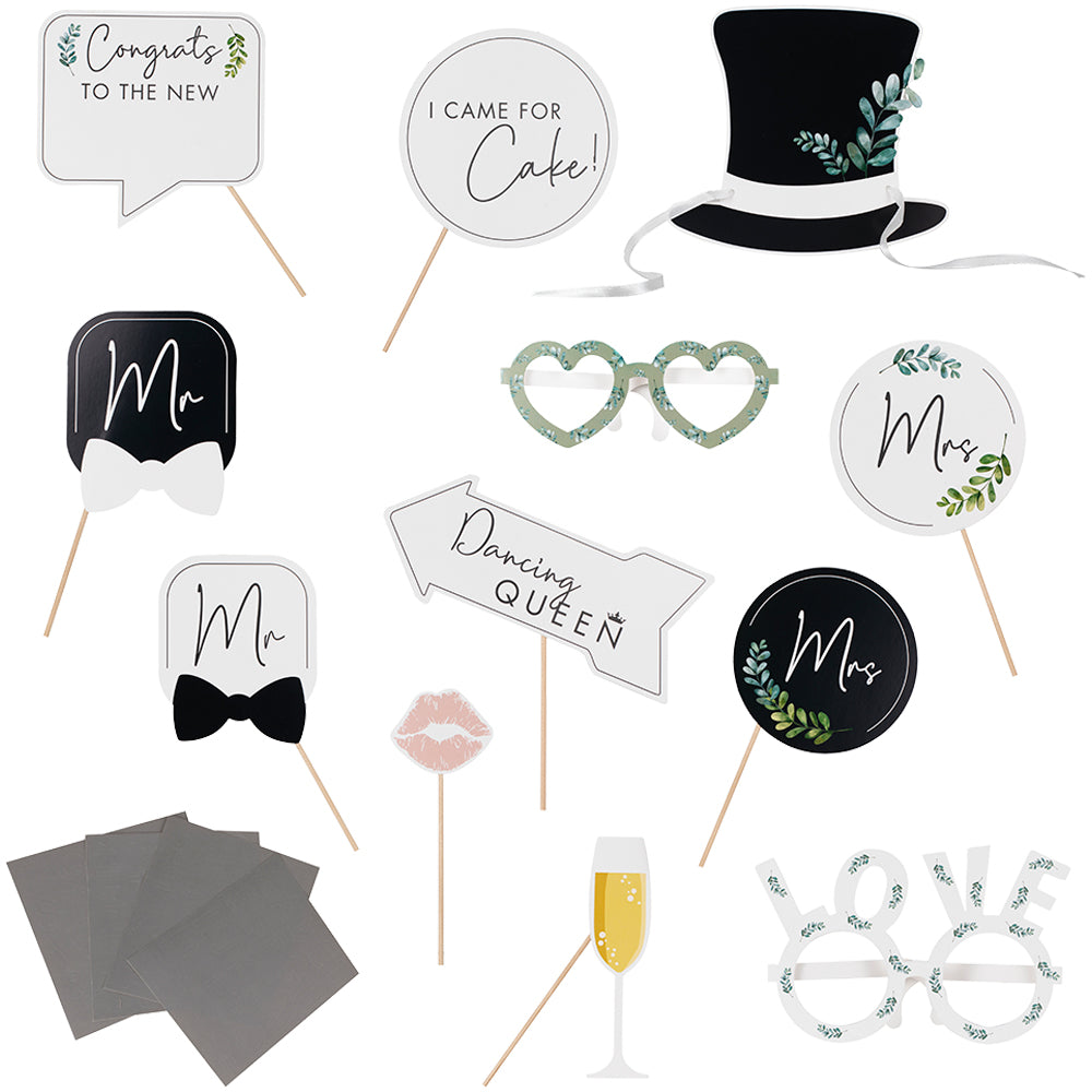Customisable Wedding Photo Booth Props