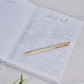 White Wedding Planner Notebook