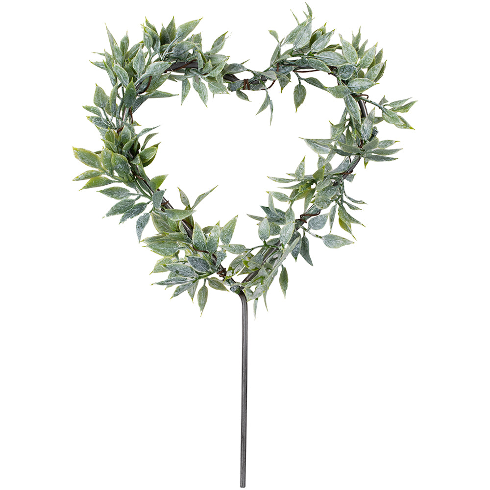 Foliage Heart Wedding Cake Topper