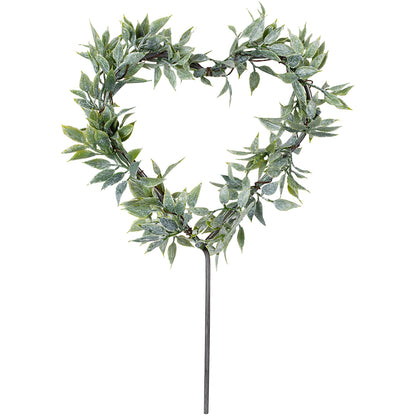 Foliage Heart Wedding Cake Topper