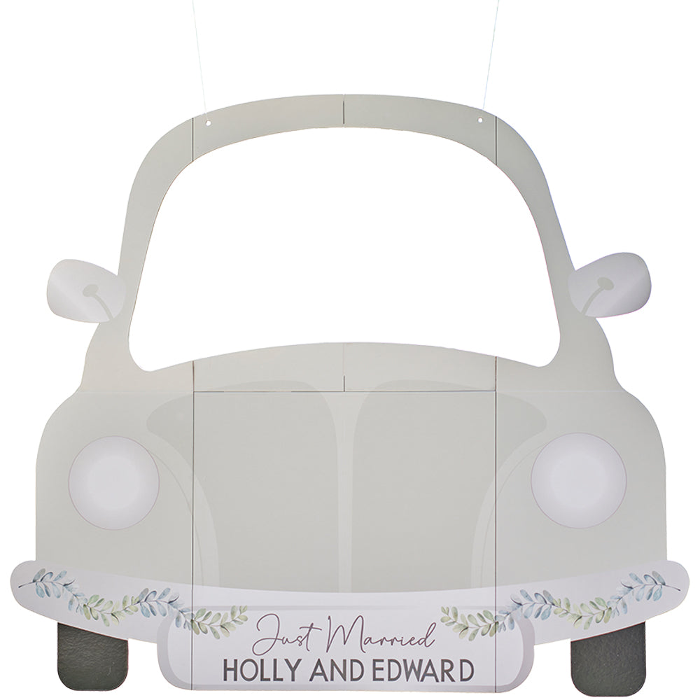 Customisable Wedding Car Photo Booth Frame