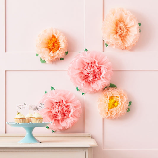 Tissue Paper Flowers Decoration