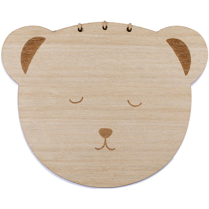 Wooden Teddy Baby Shower Guest Book