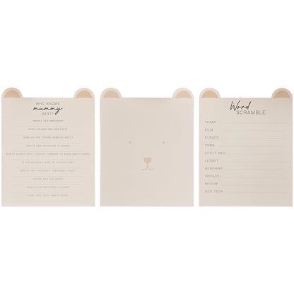 Teddy Bear Baby Shower Games Pack