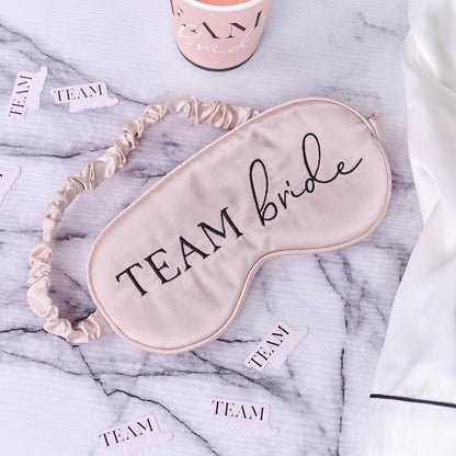 Pink Team Bride Sleep Mask
