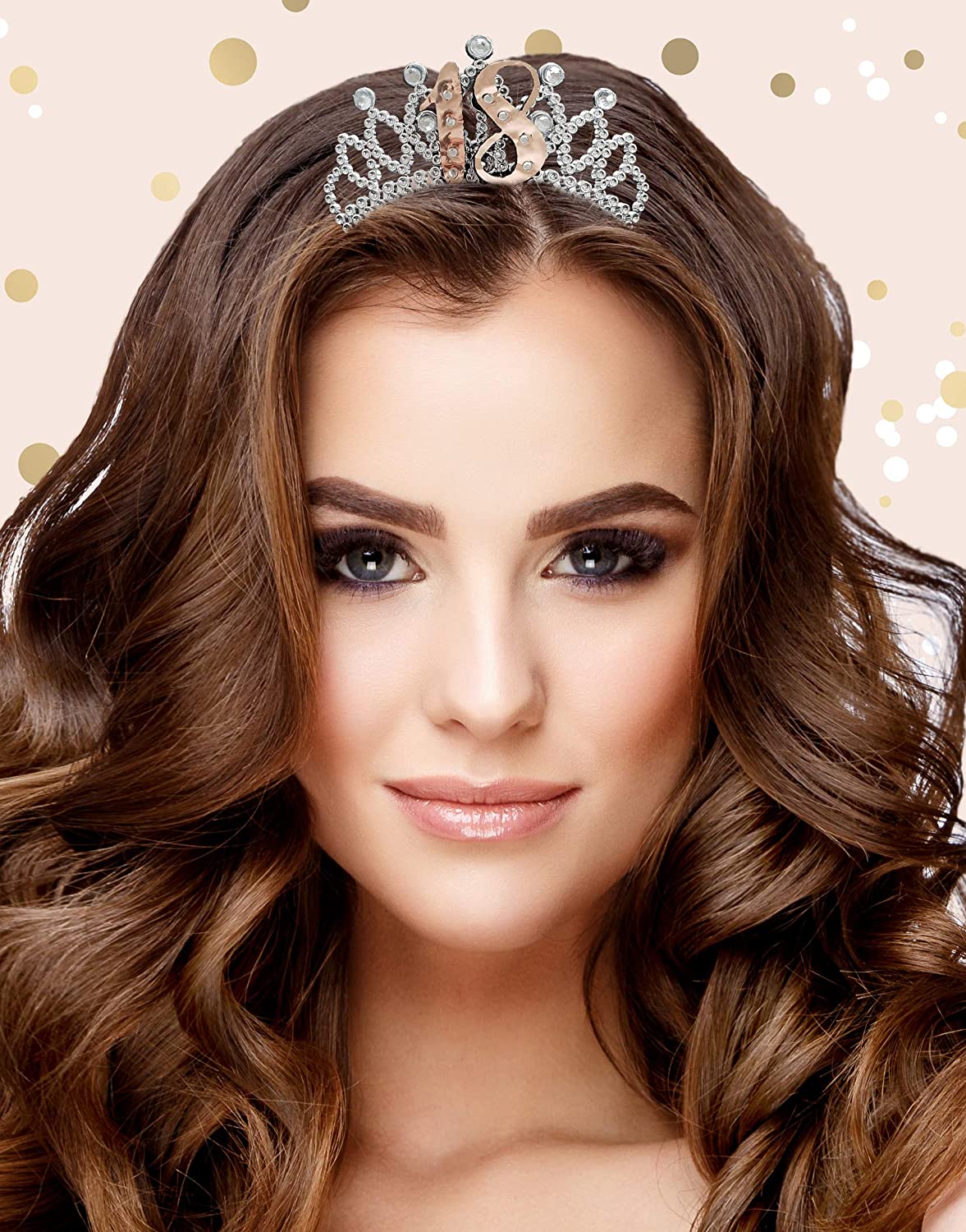 Rose Gold Boxed 18th Birthday Tiara