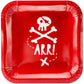 Red Pirates Party Plates