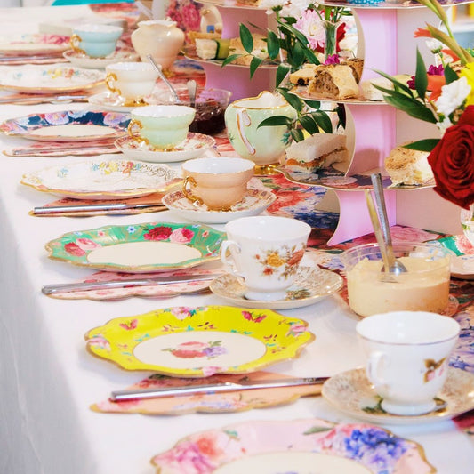 Truly Scrumptious Elegant Floral Plates