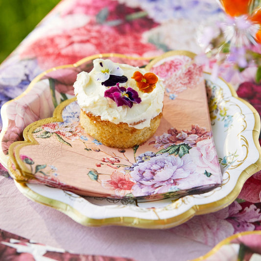 Peach Truly Scrumptious Scalloped Napkins