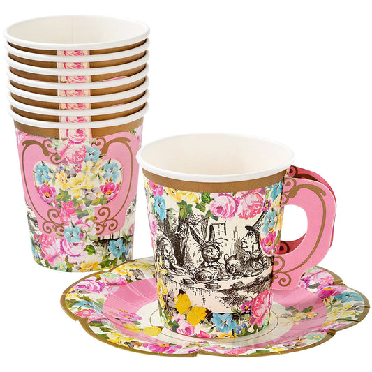 Truly Alice Whimsical Cup & Saucers