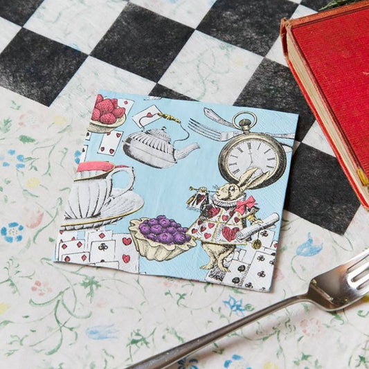 Truly Alice Blue Cocktail Napkins