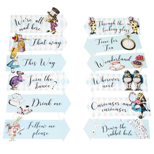 Truly Alice Paper Arrow Signs