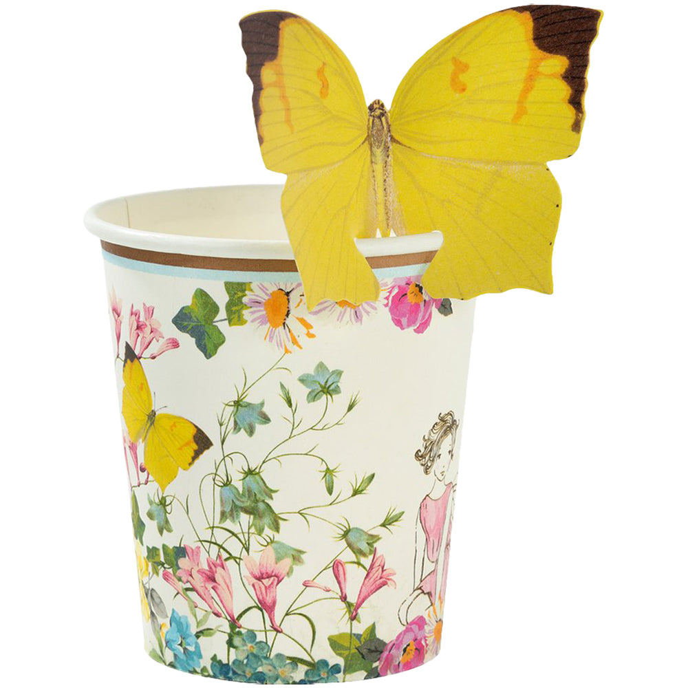 Truly Fairy Paper Cups with Butterfly Detail