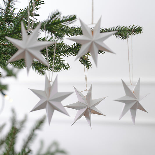 Paper Star Christmas Tree Hanging Decorations