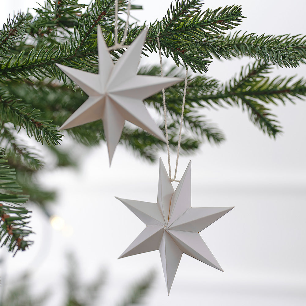 Paper Star Christmas Tree Hanging Decorations