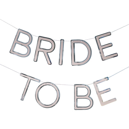 Silver Bride To Be Hen Party Bunting