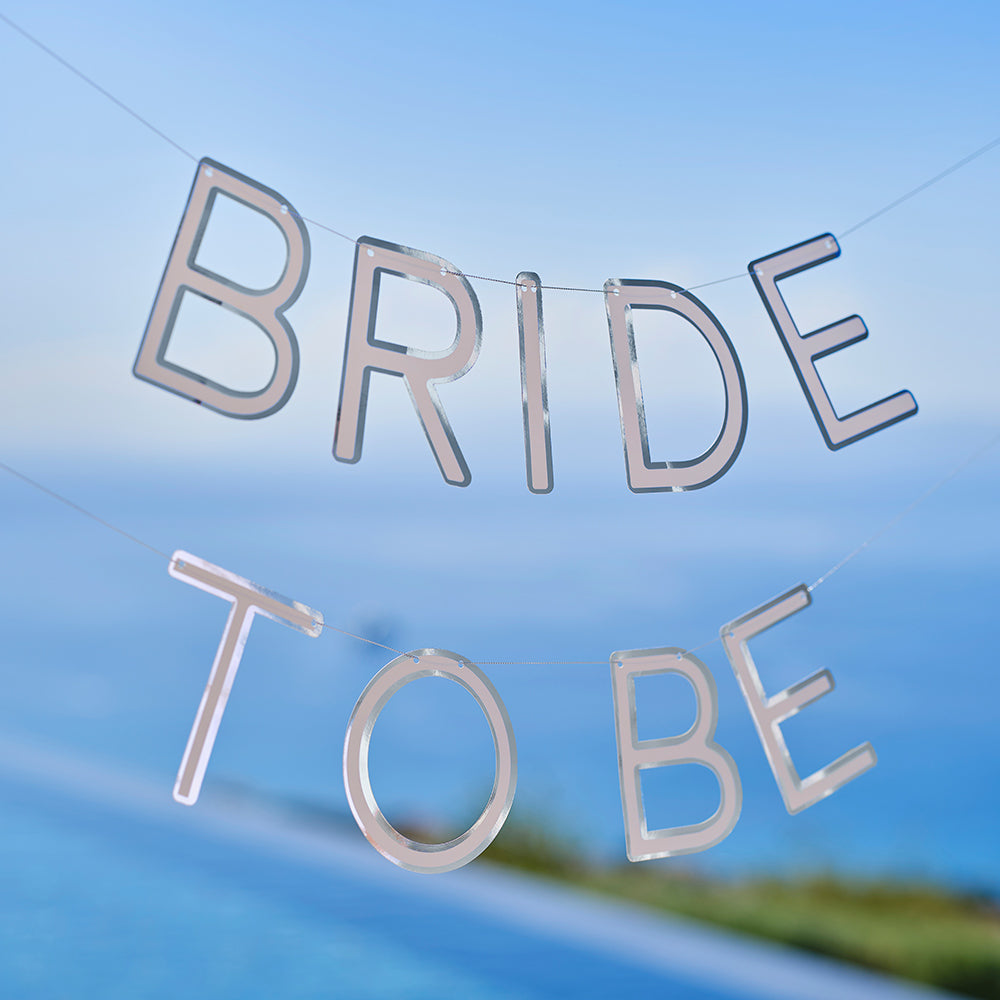 Silver Bride To Be Hen Party Bunting