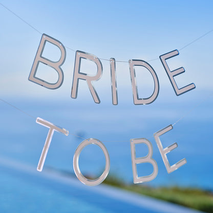 Silver Bride To Be Hen Party Bunting
