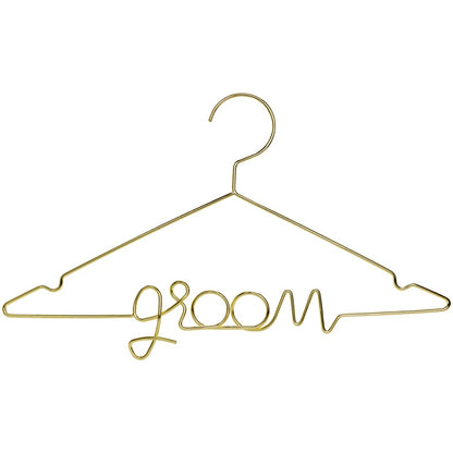 Gold Groom Metal Hanger