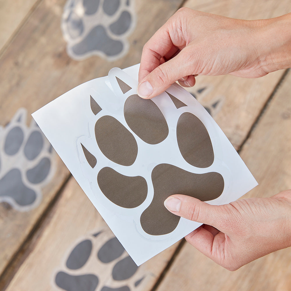 Animal Pawprint Floor Stickers