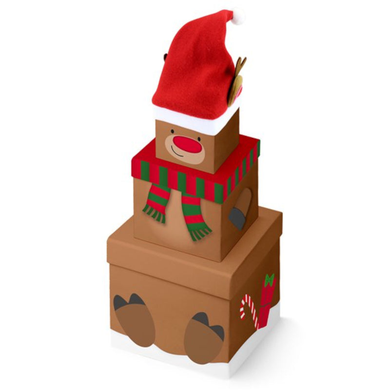 Personalised Christmas Stacking Boxes Gift Set