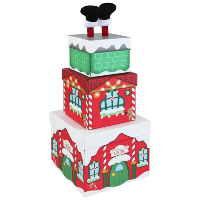 Personalised Christmas Stacking Boxes Gift Set