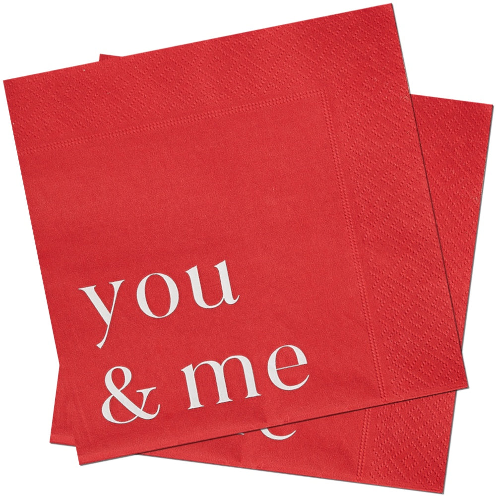 You & Me Valentines Napkins